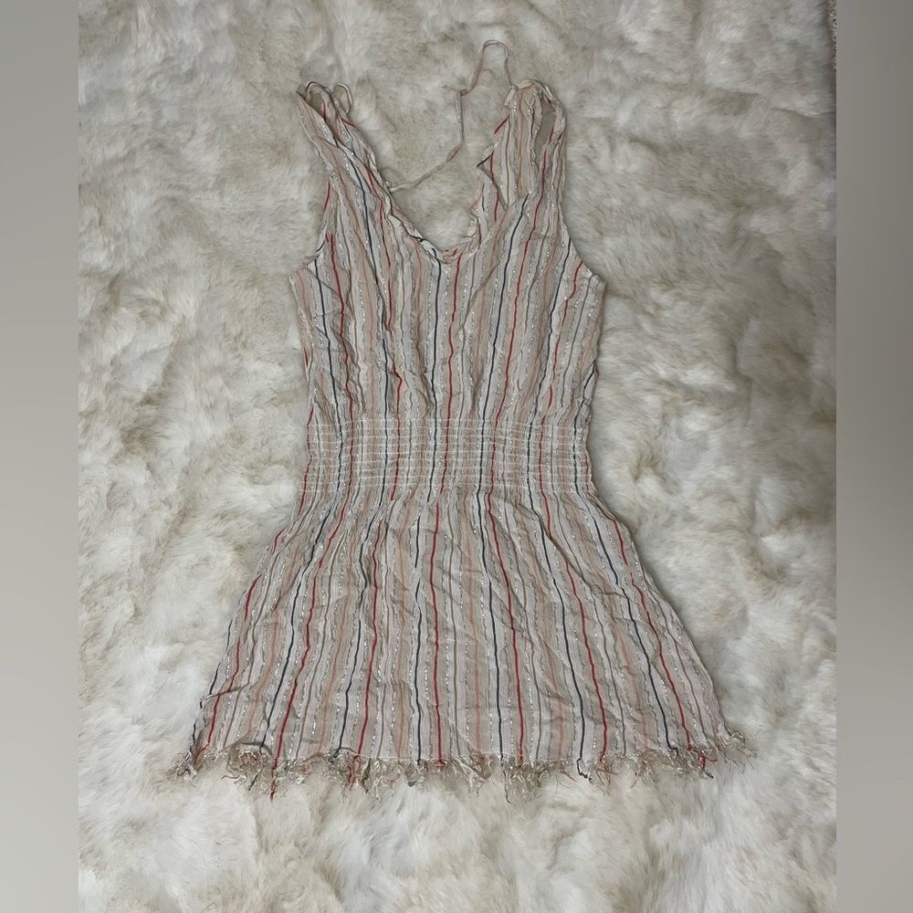 Becca Beach Cover Up Dress Sparkle Glittery Colorful  Size Medium Endless Summer